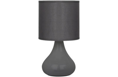 Premier Housewares Bulbus Table Lamp - Grey.